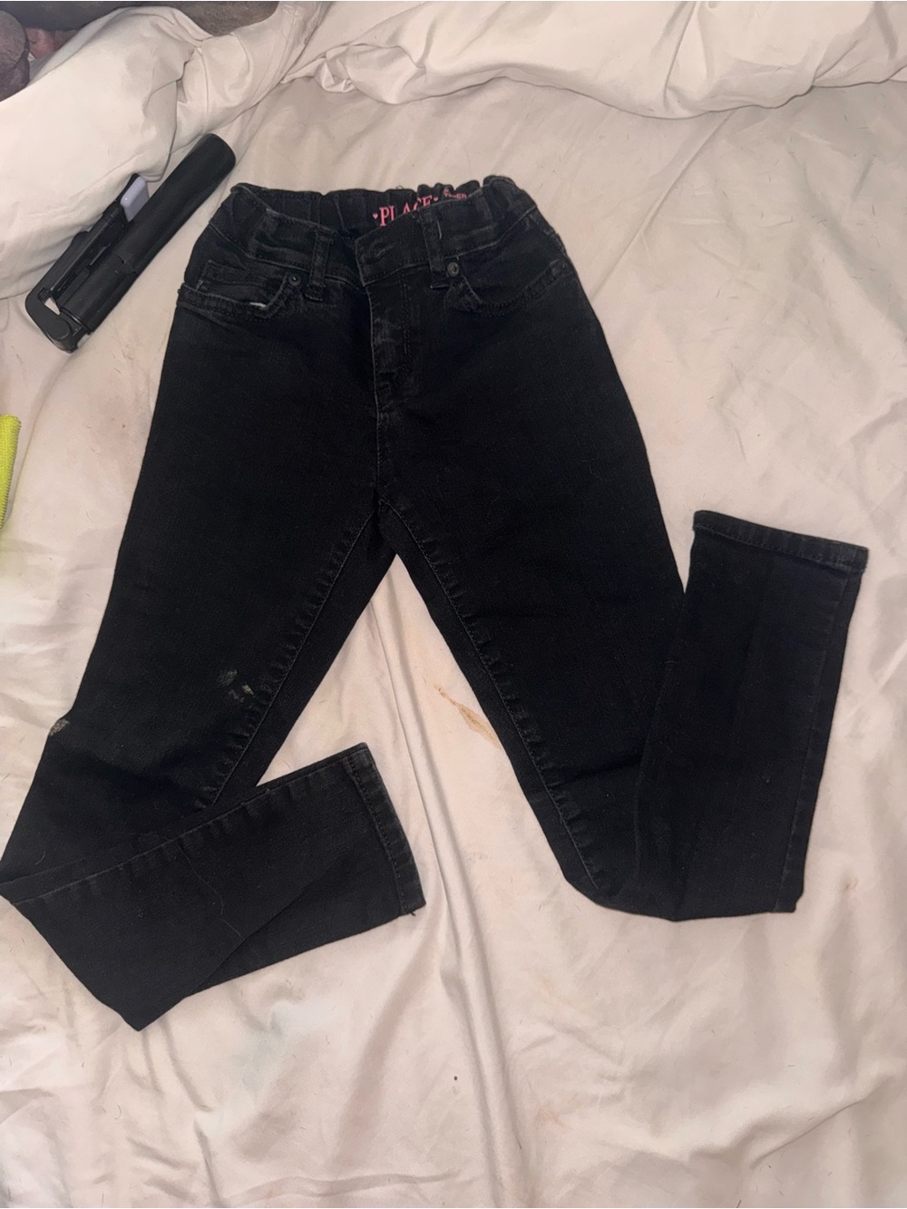 Place Girls' Black Stretch Skinny Jeans